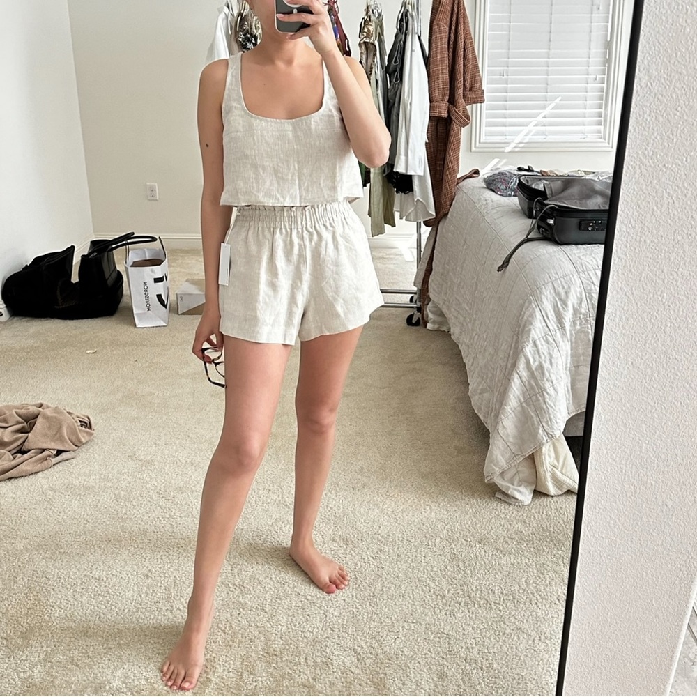 Reformation Linen Crop Top size 2